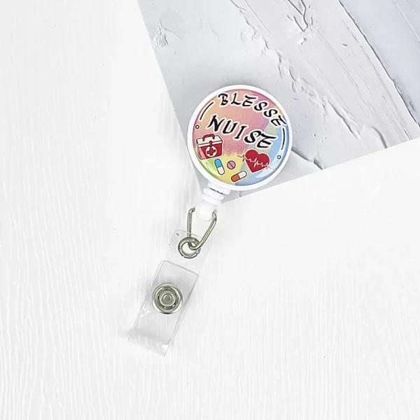 Nurses Doctors Retractable Badge Reels Kawaii Cartoon Pattern Uniform Pocket Clips Work Card Holder Hospital Supplies - Image 10