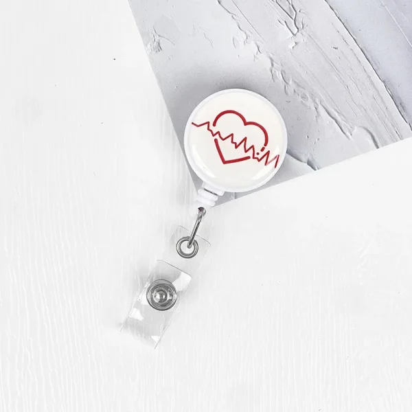 Nurses Doctors Retractable Badge Reels Kawaii Cartoon Pattern Uniform Pocket Clips Work Card Holder Hospital Supplies - Image 8