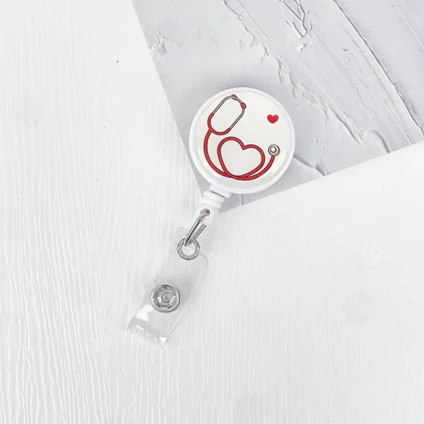 Nurses Doctors Retractable Badge Reels Kawaii Cartoon Pattern Uniform Pocket Clips Work Card Holder Hospital Supplies - Image 12