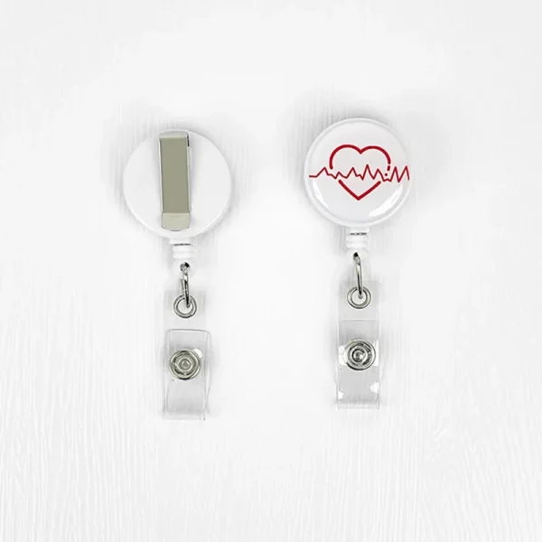 Nurses Doctors Retractable Badge Reels Kawaii Cartoon Pattern Uniform Pocket Clips Work Card Holder Hospital Supplies - Image 4