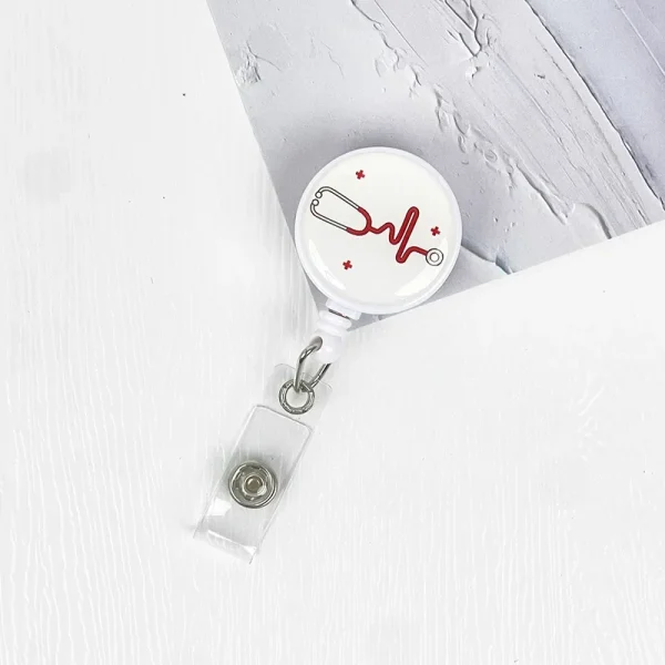Nurses Doctors Retractable Badge Reels Kawaii Cartoon Pattern Uniform Pocket Clips Work Card Holder Hospital Supplies - Image 11